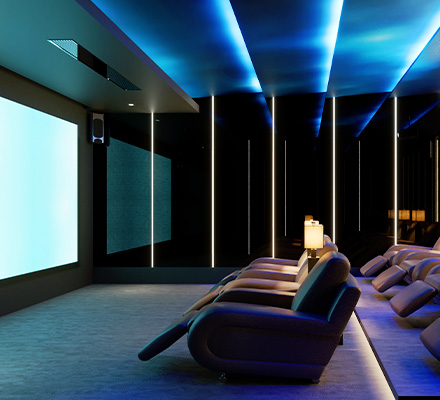 AT&C Audio Visual AV Services High End Residential Home Cinema Systems London 440x400px Image