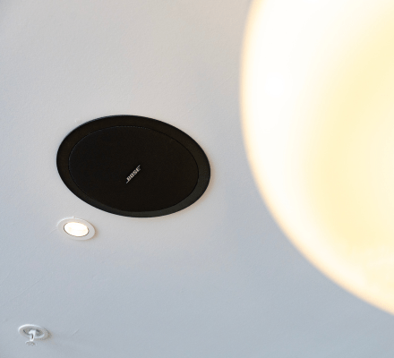 AT&C Audio Visual AV Services Retail London Ceiling Speaker 440x400px Image