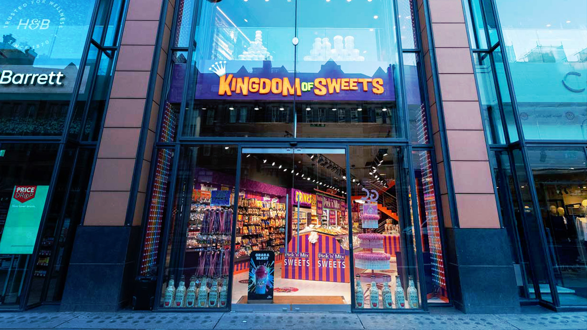 AT&C Kingdom of Sweets Exterior Case Study Image 1920x1080px